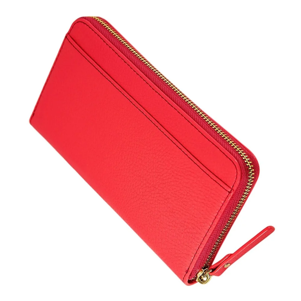 Kate Spade New York Cobble Hill Lacey Zip Around Bright Geranium Wallet